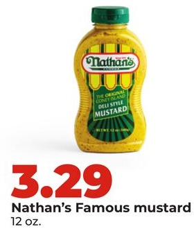 Nathan's Famous mustard