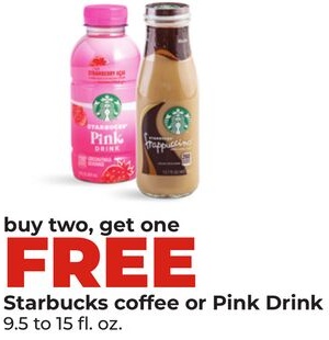 Starbucks coffee or Pink Drink