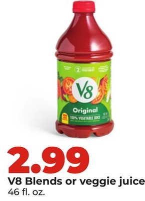V8 Blends or veggie juice