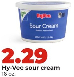 Hy-Vee sour cream