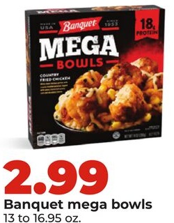 Banquet mega bowls