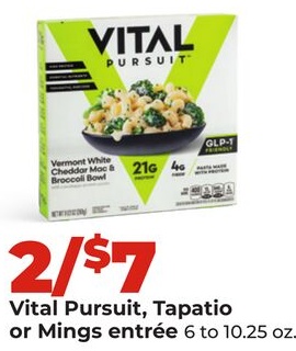 Vital Pursuit, Tapatio or Mings entrée