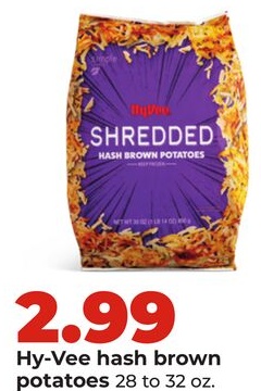 Hy-Vee hash brown potatoes