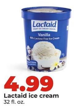 Lactaid ice cream