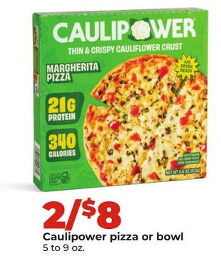 Caulipower pizza or bowl