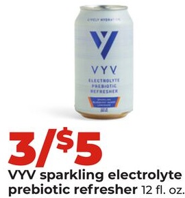 VYV Sparkling Electrolyte Prebiotic Refresher