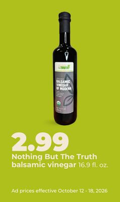 Nothing But The Truth balsamic vinegar