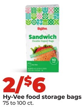 Hy-Vee food storage bags