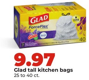 Glad tall kitchen bags