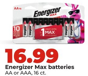 Energizer Max batteries
