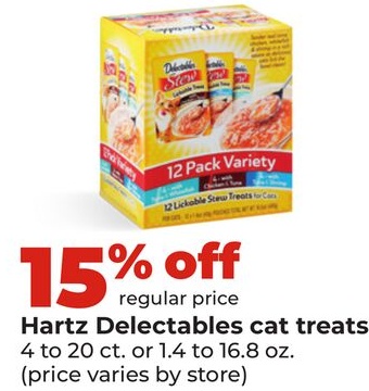 Hartz Delectables cat treats