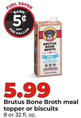 Brutus Bone Broth meal topper or biscuits