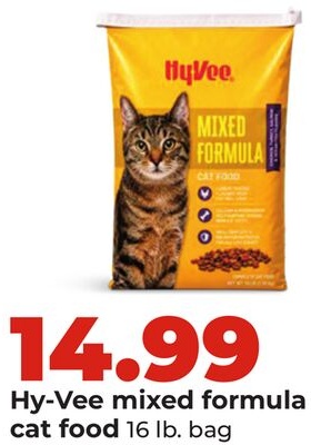 Hy-Vee mixed formula cat food