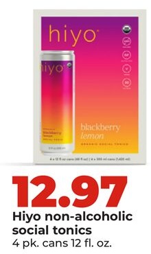 Hiyo non-alcoholic social tonics