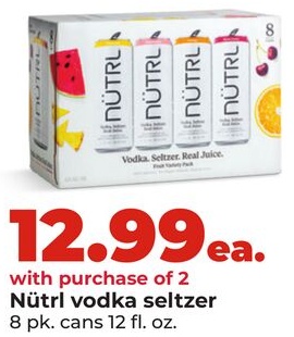 Nütri vodka seltzer