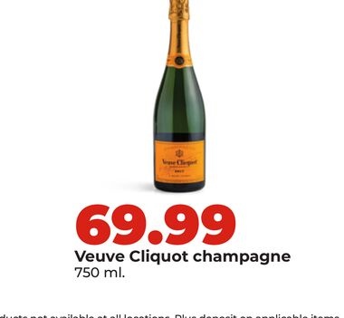 Veuve Cliquot champagne