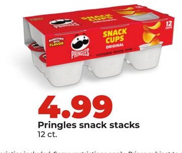 Pringles snack stacks