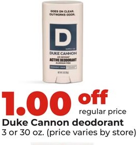Duke Cannon deodorant