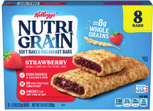 Kellogg's Nutri-Grain Bars 5-8 ct./7-10.4 oz., Pop-Tarts 8 ct./13.54 oz. or Rice Krispies Treats 7-8 ct./5.4-6.24 oz.