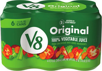 V8 Fusion Plus Energy 6 pk./8 oz. cans, Vegetable Juice 8 pk./5.5 oz. or 100% Vegetable Juice* 6 pk./11.5 oz.