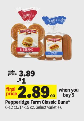 Pepperidge Farm Classic Buns*