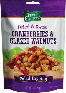 Fresh Gourmet Fruit and Nut or Bacon Salad Toppings