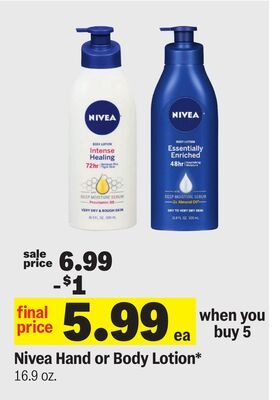 Nivea Hand or Body Lotion*