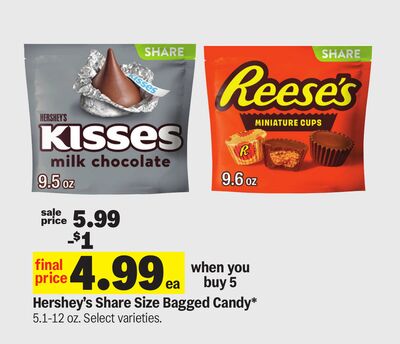 Hershey's Share Size Bagged Candy*