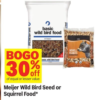 Meijer Wild Bird Seed or Squirrel Food*
