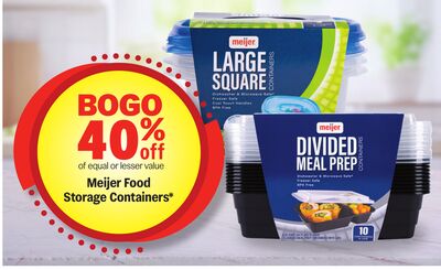 Meijer Food Storage Containers