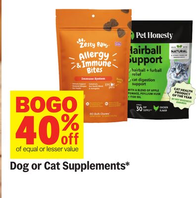 Dog or Cat Supplements*