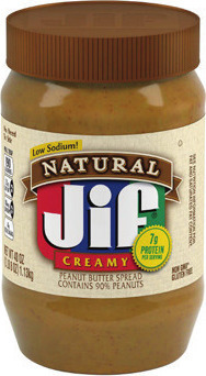 Jif Peanut Butter or Natural Peanut Butter