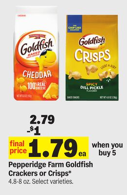 Pepperidge Farm Goldfish Crackers or Crisps*