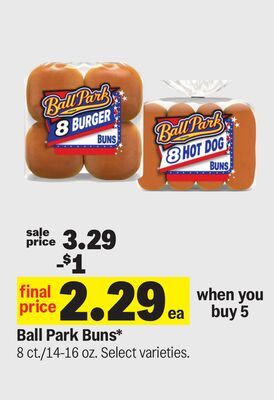 Ball Park Buns*