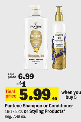 Pantene Shampoo or Conditioner 16-17.9 oz. or Styling Products*