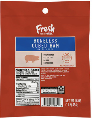 Fresh from Meijer Ham Cubes