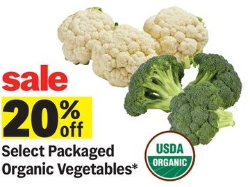 Select Packaged Organic Vegetables*