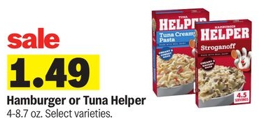 Hamburger or Tuna Helper