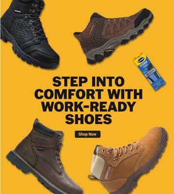 STEP INTO COMFORT WITH WORK-READY SHOES