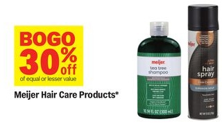 Meijer Hair Care Products