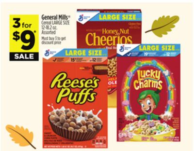 General Mills® Cereal LARGE SIZE