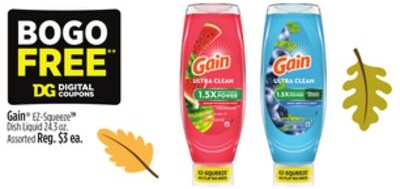 Gain® EZ-Squeeze™ Dish Liquid