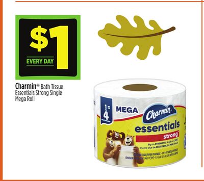 Charmin® Bath Tissue Essentials Strong Single Mega Roll