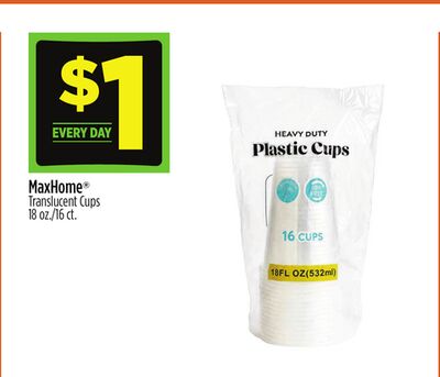 MaxHome® Translucent Cups