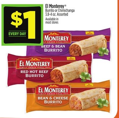 El Monterey® Burrito or Chimichanga