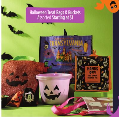 Halloween Treat Bags & Buckets Assorted