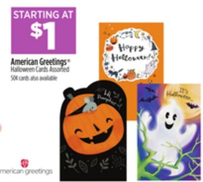 American Greetings® Halloween Cards Assorted 50¢ cards also available