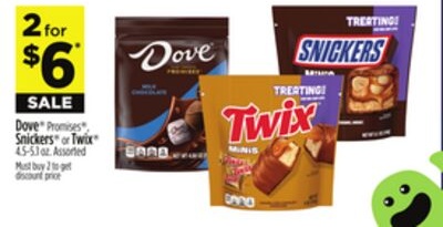Dove® Promises®, Snickers® or Twix®