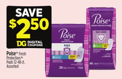 Poise® Fresh Protection® Pads