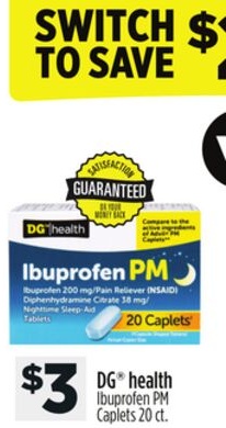 DG® health Ibuprofen PM Caplets